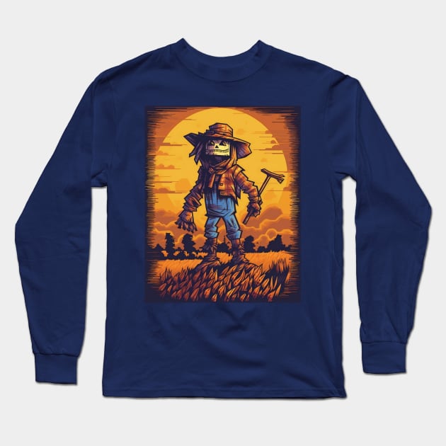 Scarecrow Long Sleeve T-Shirt by SteamboatJoe